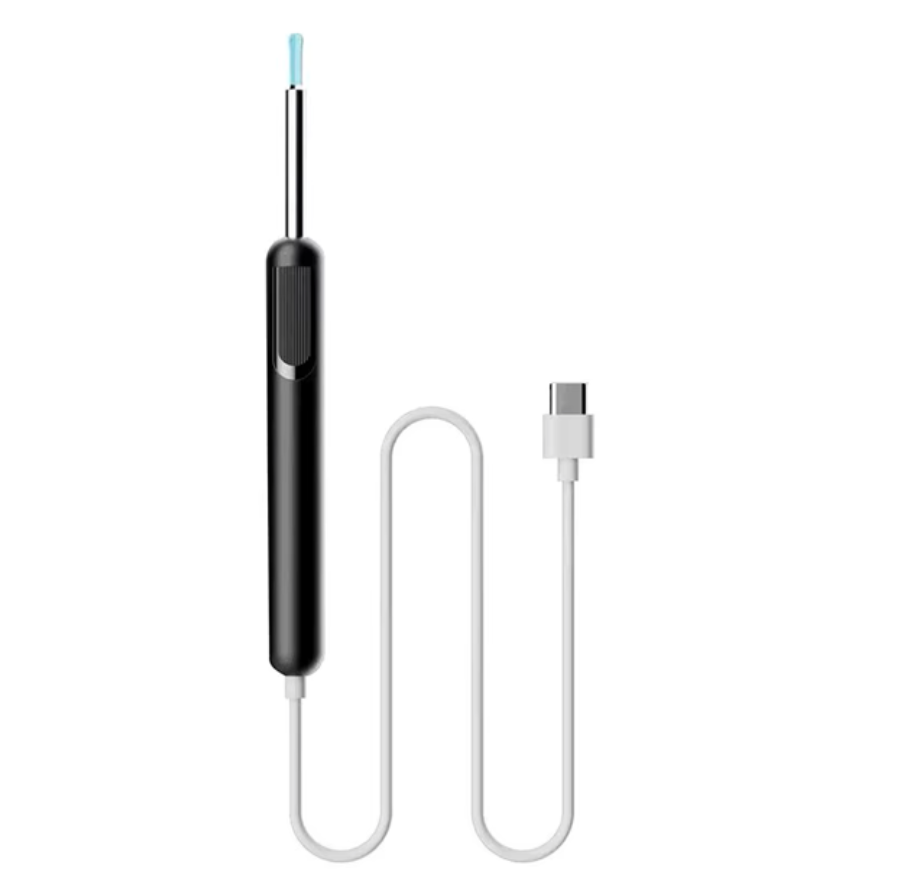 Outil de Retrait de Cérumen - Otoscope Nettoyeur d'Oreilles Connecté avec Caméra Full HD